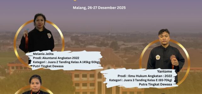 Membanggakan, 4 Mahasiswa Unikama Raih Medali di Ajang Kejuaraan Pencak Silat Malang Student Championship 2025 Membanggakan, 4 Mahasiswa Unikama Raih Medali di Ajang Kejuaraan Pencak Silat Malang Student Championship 2025